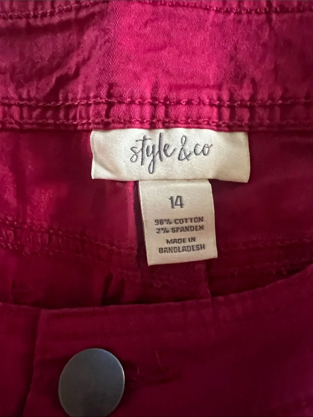 Style & Co Women’s Hot Pink Casual Cargo Shorts - Picture 4 of 5